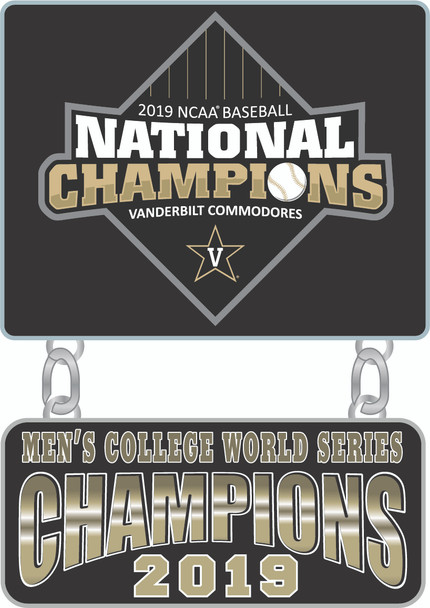 Vanderbilt 2019 College World Series Champs Dangler Pin