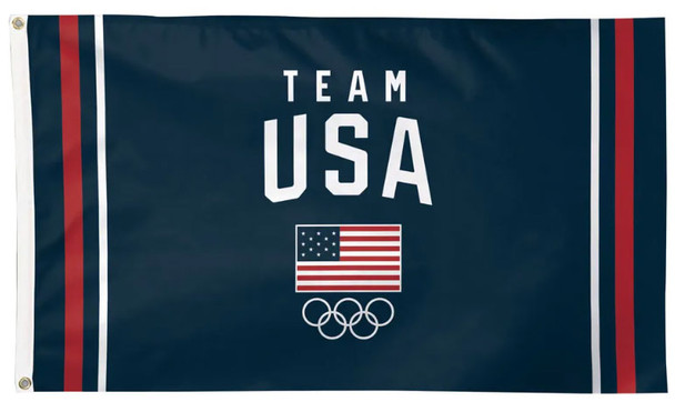 2024 Paris Olympics Team USA Logo Flag - 3'x5'