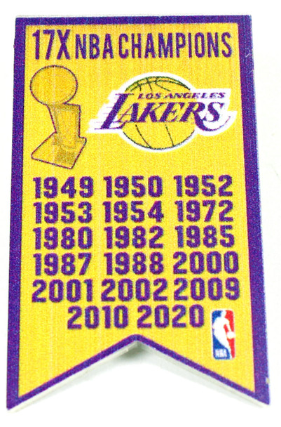 Los Angeles Lakers 17-Time NBA Champs Pin