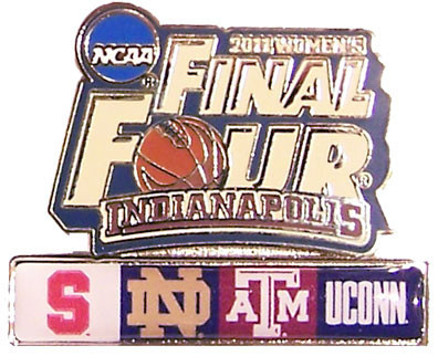 2011 Women's Final Four Dueling Team Pins