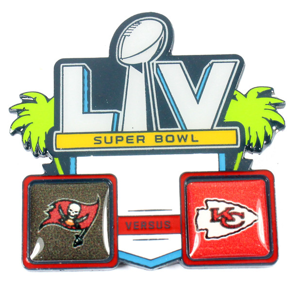 Super Bowl LV (55) Head To Head Pin - Buccaneers vs. Chiefs