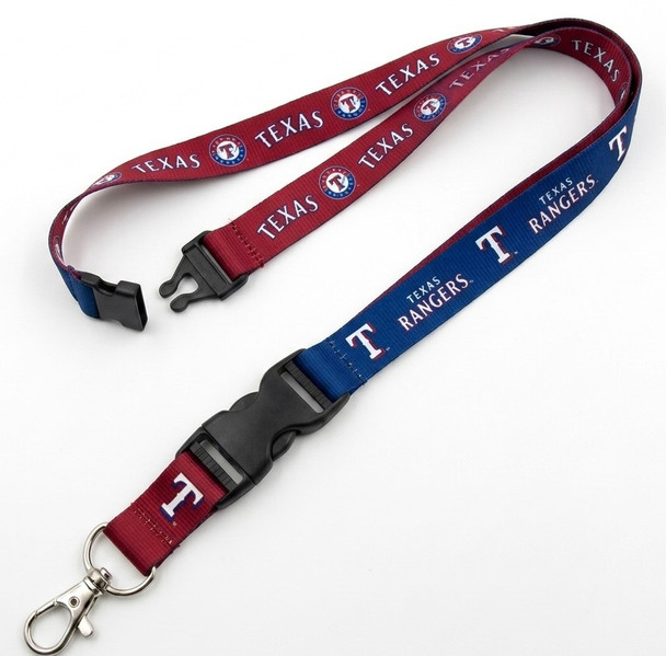 Texas Rangers Reversible Detachable Breakaway Lanyard