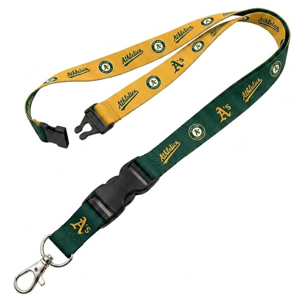 Oakland A's Reversible Detachable Breakaway Lanyard