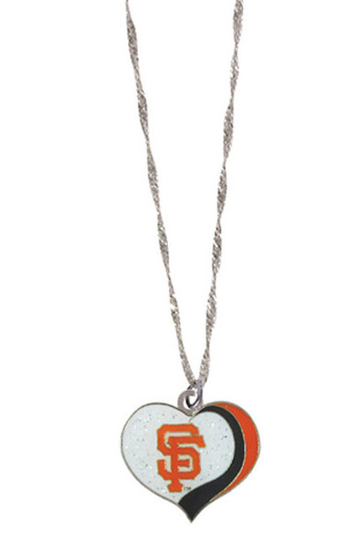 San Francisco Giants Glitter Heart Necklace