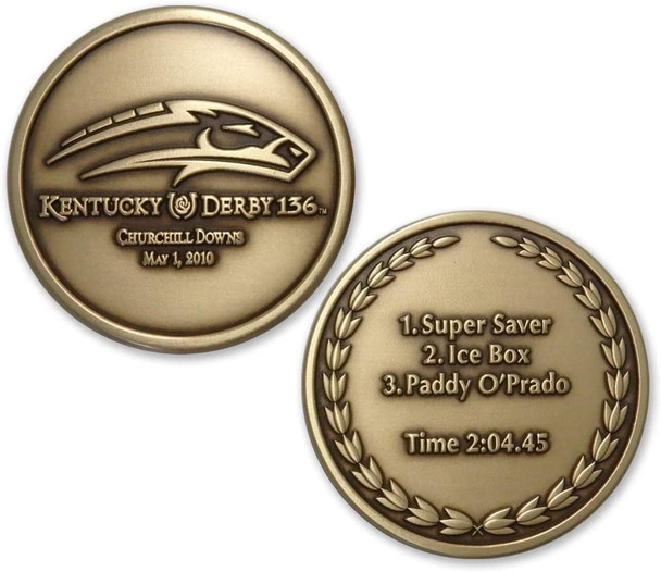 2010 Kentucky Derby 136 Bronze Coin