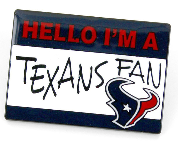 Houston Texans Name Tag Pin