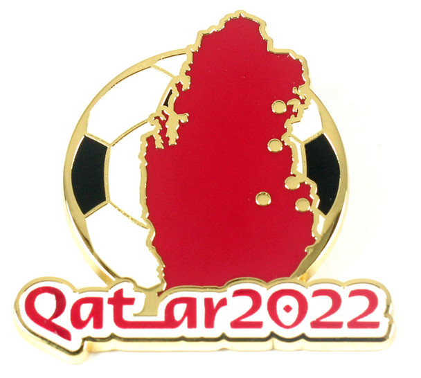 FIFA World Cup Qatar 2022 Map / Soccer Pin