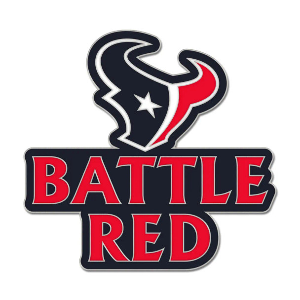 Houston Texans "Battle Red" Slogan Pin