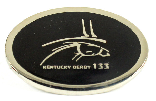 Kentucky Derby 133 Black Oval Logo Pin