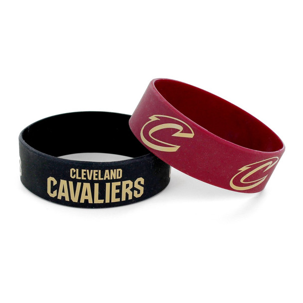 Cleveland Cavaliers Wide Wristbands (2 Pack)