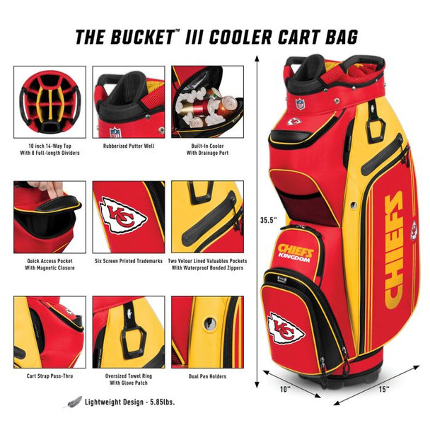 Denver Broncos Golf Bag w/ Cooler Bucket