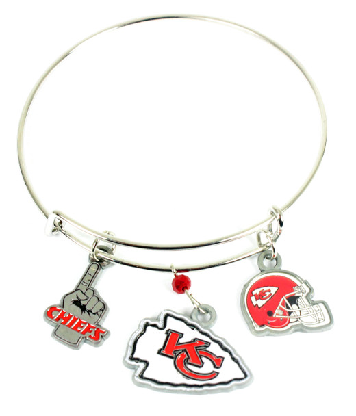 Kansas City Chiefs Charm Adjustable Bracelet