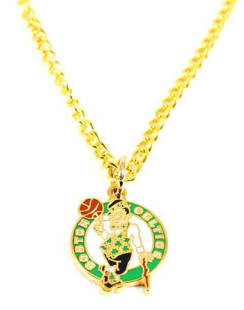 Boston Celtics Logo Necklace - Gold
