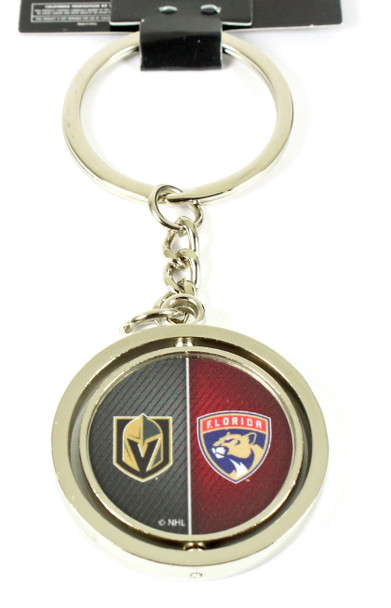 2023 Stanley Cup Finals Knights vs. Panthers Double Sided Key Chain