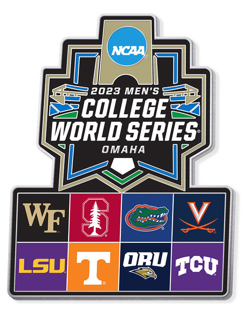 2023 Men's College World Series Participant Schools Pin