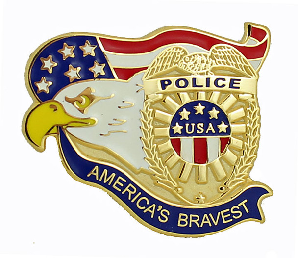America's Bravest Police Pin