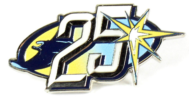Tampa Bay Rays 25th Anniversary Logo Pin