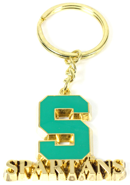 Michigan State Spartan Key Chain