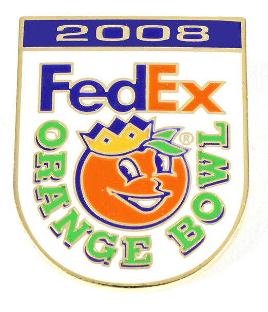 2008 Fedex Orange Bowl Logo Pin