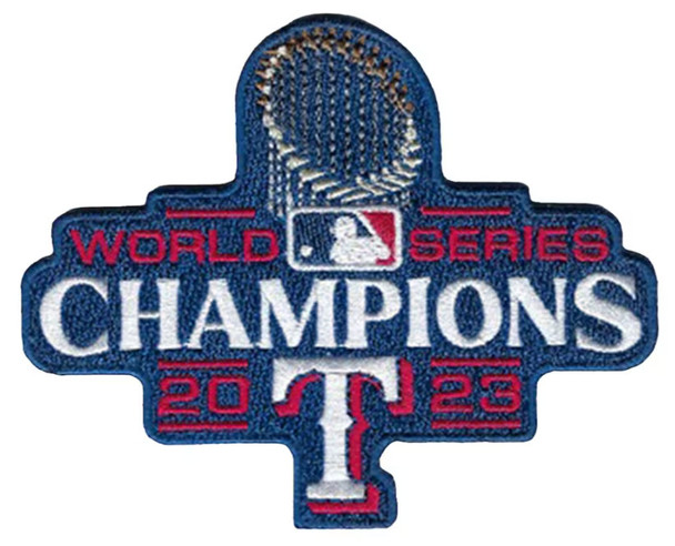 Texas Rangers 2023 World Series Champions PATCH - 4" x 3.2"