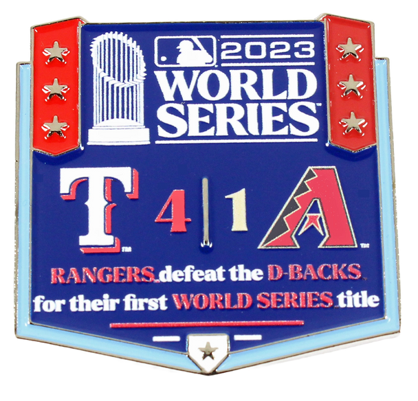 2023 World Series Commemorative Pin - Rangers vs. D-Backs Limited 1,000