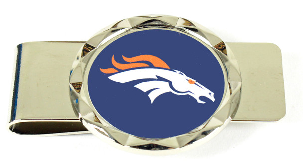 Denver Broncos Diamond Cut Money Clip