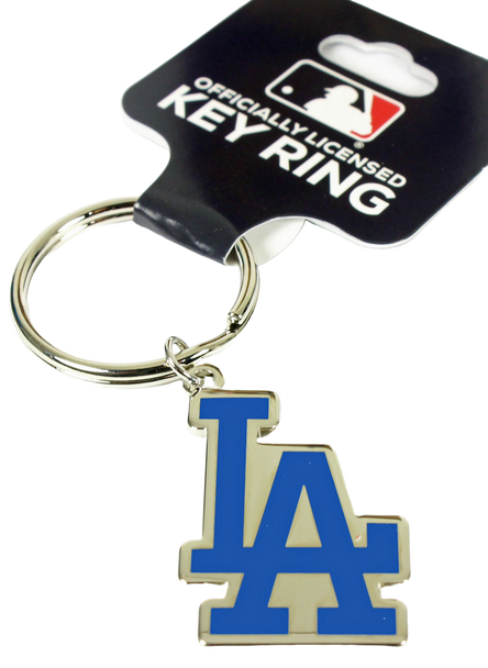 Los Angeles Dodgers Silver Metal Key Chain
