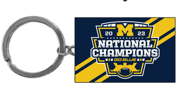 Michigan Wolverines 2023 BCS National Champions Key Chain