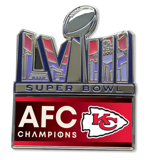 Kansas City Chiefs 2023 AFC Champions Pin