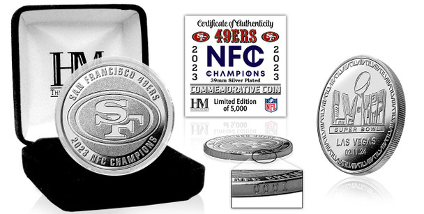 San Francisco 2023 NFC Champions Silver Coin - Limited Editions 5,000