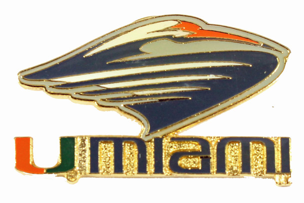 Miami Hurricanes Vintage Logo Pin