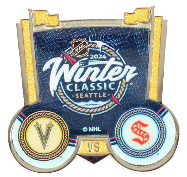 2024 NHL Winter Classic Dueling Pin - Knights vs. Kraken