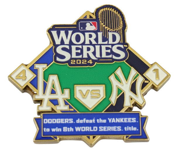2024 World Series Commemorative Pin -Dodgers vs. Yankees - Limited Edition 1,000