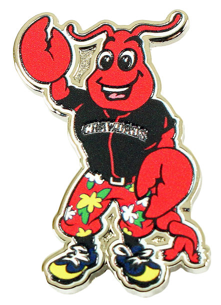 Hickory Crawdads Mascot Pin