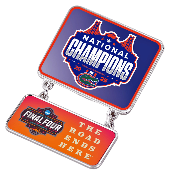 Florida Gators 2025 Final Four Champs Dangler 2-Piece Pin