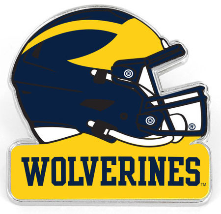 Michigan Wolverines Premier Football Helmet Pin