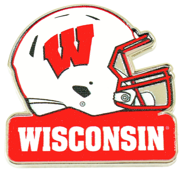 Wisconsin Badgers Premier Football Helmet Pin