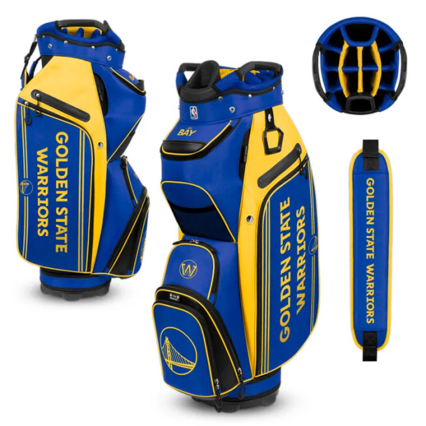 Golden State Warriors Golf Bag w/ Cooler Bucket