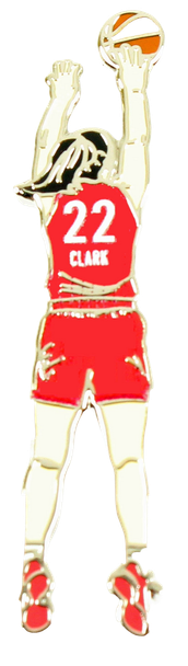 Caitlan Clark Indiana Fever #22 Jumpshot Pin - Red