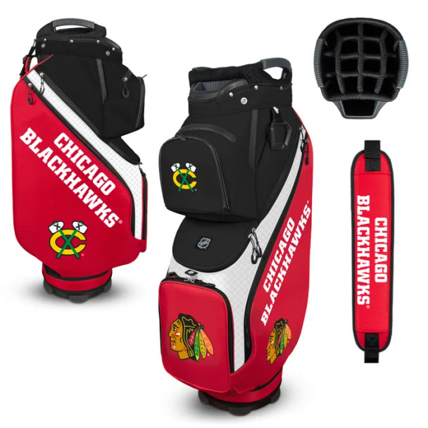Chicago Blackhawks Golf Bag w/ Cooler Bucket