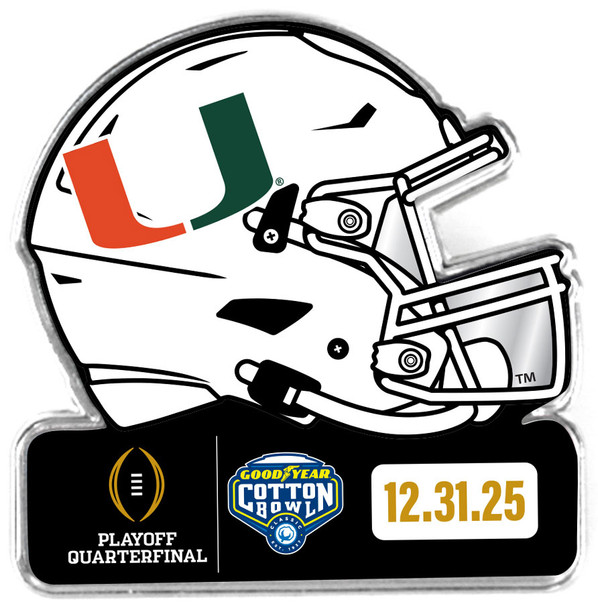 Miami Hurricanes 2025 Cotton Bowl Pin