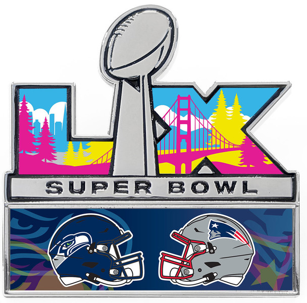 Super Bowl LX (60) Dueling Pin - Seahawks vs. Patriots