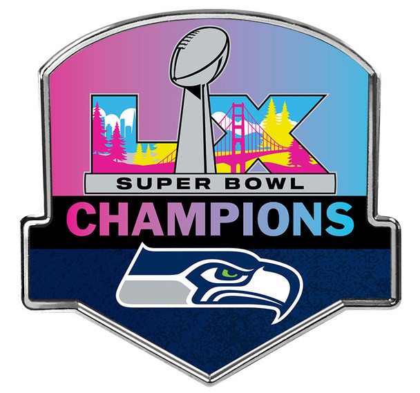 Seattle Seahawks Super Bowl LX (60) Champs Pin