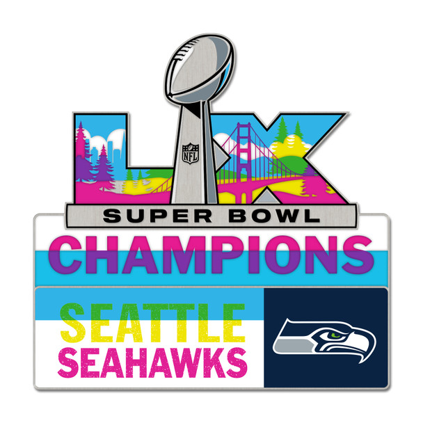 Seattle Seahawks Super Bowl LX (60) Champions Pins.