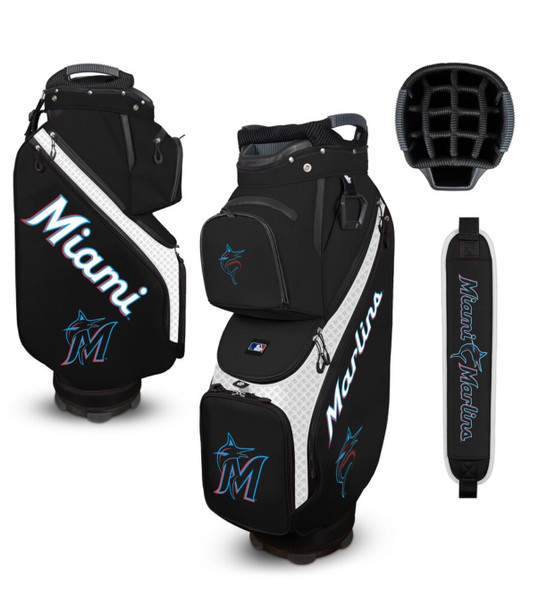 Miami Marlins Golf Bag w/ Cooler Bucket