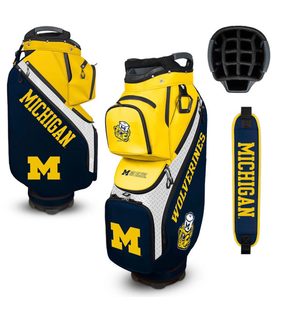Michigan Wolverines Golf Bag w/ Cooler Bucket