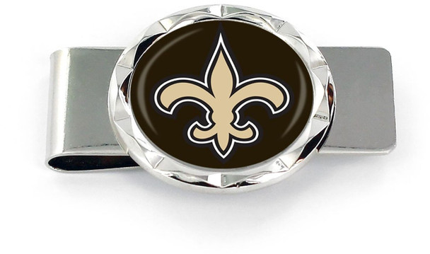New Orleans Saints Diamond Cut Money Clip
