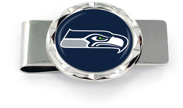 Seattle Seahawks Diamond Cut Money Clip