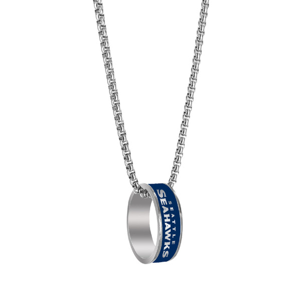 Seattle Seahawks Ring Pendant Necklace