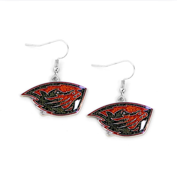 Oregon State Glitter Earrings